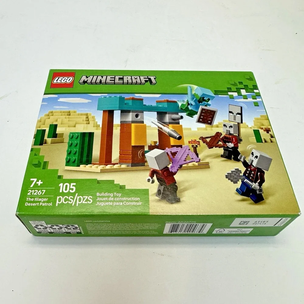 Lego Minecraft Illager Desert Patrol 21267 & Nether Lava Battle 21266 Lot New